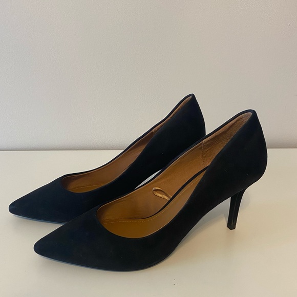 BLACK VELVET HEELS H&M - Picture 1 of 4